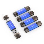 Vansuny 32GB 5Pack USB Type-C Flash Drive 2-in-1 Dual Flash Drive USB A + USB C OTG Flash Drive for Android Smartphone Tablet Computer Laptop