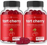 (2 Pack) Tart Cherry Gummies 1500mg | 10:1 Tart Cherry Extract 150mg Per Gummy Enhanced with Celery Seed Extract | Uric Acid Cleanse, Joint Support & Muscle Recovery | Vegan & Non-GMO | 120 Gummies