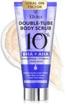 Elvira KP Bump Eraser Body Scrub, Exfoliating Body Scrub for Keratosis Pilaris, Smooth Skin with 10% AHA BHA and Niacinamide, Moisturizing Body Skin Care Products, Deep Cleansing