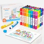 Shuttle Art Dot Markers, 40 Colors Washable for Toddlers with Free Activity Book, Bingo Daubers Supplies for Kids Preschool Children, Non Toxic Water-Based Dot Art Markers