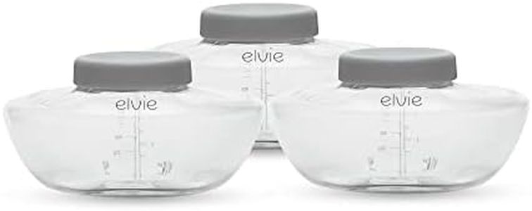 Elvie Pump Breastmilk Storage Bottles | Compatible Electric Breast Pump | Breast Milk Storage Baby Bottles for Breastfed Babies | Breast Feeding Essentials | 3 Pack