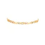 Shaya By Caratlane Link Of Love 7 Stone Women Bracelet In Gold Plated 925 Silver