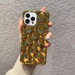 US LITE Jelly Soft 3D Plating Phone Case for iPhone 13 Pro Max (TPU | Gold)