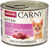 animonda Carny Kitten cat food, wet food for cats up to 1 year, baby pâté, 6 x 200g