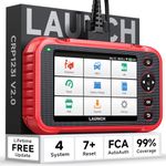 LAUNCH CRP123I V2.0 OBD2 Diagnostic Scan Tool 4 System Engine ABS SRS Transmission Scanner with 7 Reset, Lifetime Fr-ee Update, Oil/EPB/DPF/SAS/BAS/BMS Reset ElecThrottle Relearn (Upgraded CRP123)