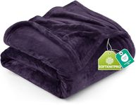 Utopia Bedding 300GSM Fleece King Size Bed Blanket [Purple, 90x102 Inch] with Anti-Static Microfiber Lightweight Fuzzy Soft Cozy Blanket for Bed, Couch and Sofa - Suitable for All Seasons