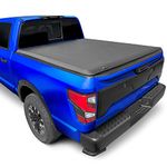 Tyger Auto T1 Roll Up Truck Bed Tonneau Cover TG-BC1N9048 works with 2017-2019 Nissan Titan | Fleetside 5.5' Bed | For models with or without the Utili-track System