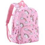 Kids Backpack Girls, ChaseChic Cute Unicorn School Bag with Security Reflective Strips, Lightweight Toddler Rucksack with Bottler Holder for 2 to 5 Years Old