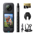 Insta360 X4 Bike Bundle - 8K Waterproof 360 Action Camera, 4K Wide-Angle Video, Invisible Selfie Stick, Removable Lens Guards, 135 Min Battery Life, AI Editing, Stabilization, for Sports, Travel