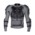 Fox Racing Titan Sport Jacket – Motocross Protector Jacket – Back Protector, MTB Protection Jacket – Stretch Fabric for Maximum Flexibility – Ventilation System – Cloud Grey, Size: M
