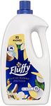 Fluffy Concentrate Liquid Fabric Softener Conditioner, 1.9L, 95 Washes, Coconut & Vanilla, Divine Blends