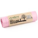 Relevo 100% Recycled Scented Bin Liners, Heavy Duty 30L, 15 Bin Bags