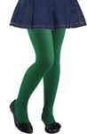 Chung Girls Light Weight High Stretchy Footed Legging Lights Students Ballet Bottom, Dark Green, 8-11Y