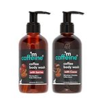 mCaffeine Coffee Body Wash Combo Value Pack with Berries & Cocoa Shower Gels | Refreshing Aroma with Detan & Deep Cleansing Benefits | Shower Gel | For Men & Women and All Skin Types | 400ml