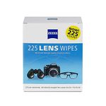 Zeiss Pre-moistened Lens Cleaning Wipes Convenient Dispenser Pack | Gentle and Thorough Cleaning of Valuable Optical Surfaces | Perfect to Preserve Integrity of Optics | 225 Count