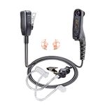 HYS Surveillance Kit Radio Earpiece Law Enforcement Soft in-Ear Low-Profile Noise Reduction Headset with Silicon Earmold for APX4000 APX6000 APX7000 XPR6350 XPR6550 XPR7350 XPR7550