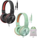 SIMOLIO 2 Pack Foldable Headphones 