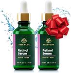 Tree of Life Retinol Serum for Face w/Hydrating Hyaluronic Acid for Wrinkle Soothing, Fine Lines & Dark Spots - 4 Oz - Renew & Reset Nighttime Serums - Dermatologist Tested Skin Care Set