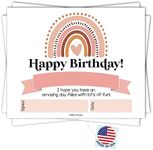 25 Pink Birthday Certificates for Kids Classroom Birthday Gifts - Happy Birthday Certificates for Students, Birthday Awards for Students, Birthday Awards Classroom Supplies for Teachers Elementary