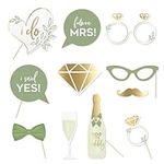AOBKIAT Olive Green Wedding Photo P