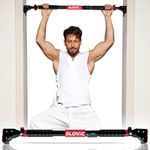 Slovic Pull up Bar for Home for Kids & Adults [200 KG] | Pullup Bar for Homes with Anti-Skid Grip | No-Drill Installation Pull up Bar for Homes Workout | Gym Equipment for Home Workout (72-110 CM)
