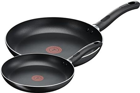 Tefal Taste Twin Pack, Aluminium Frying Pans, Pan Set, Pans 20 cm and 28 cm Diameter, Non-Stick, Black, Pack of 2, B189S244