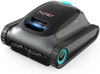 AIPER Scuba S1 Robotic Pool Cleaner for Inground Pools, Up to 180 mins Battery Life Cordless Pool Vacuum with 4 Modes - Auto/Eco/Wall/Floor, Wall Climbing, Smart Navigation 2.0, for Pools up to 150㎡