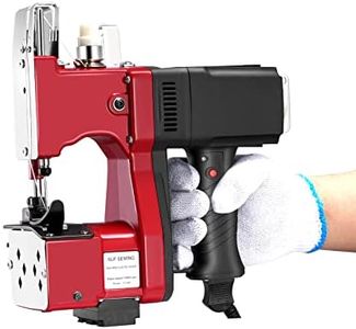 Kotsy 220V cosedora de sacos,2600 puntadas/minuto Máquina de coser portátil Máquina de coser más cercana Bolsa de embalaje para bolsa de plástico de papel de arroz saco de piel de serpiente