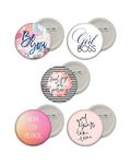 d2c button badges for girls (girl boss)- Multi color