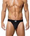 Arjen Kroos Men's Sexy Thongs Underwear Pouch G-String Athletic Supporter,AK4049 Black