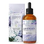 ASAKUKI Lavender Essential Oils 100mL, Lavender Oil 100% Natural Therapeutic Grade, Aromatherapy Oil Lavender for Better Sleep, Health Care, Relaxation, Ideal for Humidifier, Diffuser & Wellness