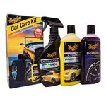 Meguiar's CCKITEU Car Care Starter Kit includes Ultimate Wash & Wax, Ultimate Quik Wax & Endurance Tire Gel