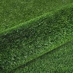 Primeturf Artificial Grass 40SQM Roll 2x10m 10mm Pile Height Synthetic Turf Mat Fake Plants Yarn Lawn, Home Decor Garden Backyard Patio Indoor Outdoor Wall, Set of Olive Green Grasses