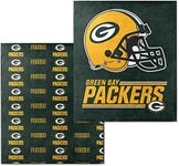 Northwest NFL Double Sided Blanket - 100% Soft Polyester - Double Sided - Embrace NFL Spirit and Stay Warm on Game Days (Green Bay Packers - Green)