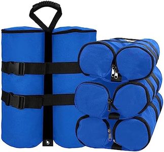 Canopy Weight Bags for Pop up Canopy Tent, 1680D Heavy Duty Leg Canopy Weights Sand Bags for Instant Outdoor Sun Shelter Canopy/Patio Umbrella, Set of 4 (240 LBS, Blue)