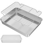 Baking Tray with Rack and Lid Stain