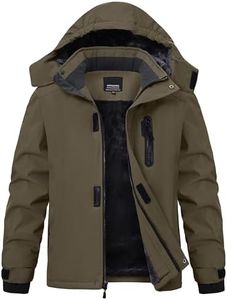 Buyboxs Kids Winter Coat Thermal Liner Boys Ski Jackets Hooded Waterproof Windproof Warm Snow Jacket for Children Zip Pockets Green S (6-7)