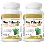 Vita-Age Nutrition (2PACK) Saw Palmetto 8X Ultra Strength Extract 3200mg 100 Count prostate support for urinary health and wellness, May Help Block DHT