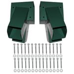 Jungle Gym Kingdom 2 Pack Swing Set Brackets – Premium, Heavy Duty, Steel A-Frame Bracket w/ Hardware - Includes Wood Screws & Washers