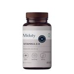 Miduty Vitamin ADK Multivitamin Contains Vitamin A - D3 - K2 Immunity Booster, Bone Strength, Healthy Heart Vitamin ADK Supplement For Men and Women - 30 Capsules