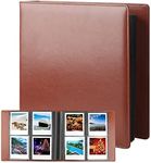 192 Pockets Photo Album for Fujifilm Instax Wide 300 Camera, Polaroid 600 i-type Film Album, Extra Large Picture Albums for Polaroid Now OneStep2 OneStep+ Instant Camera, POP Lab Print Camera (Brown)