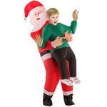 Morph Inflatable Santa Costume For Kids, Blow Up Santa Claus Costume, Funny Blow Up Santa Suit, Christmas Inflatable Costumes