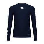 Canterbury Unisex Kids Thermoreg Long Sleeve | Compression Shirt With Heat Retention & Thermal Regulation Base Layer Tops, Navy, M EU