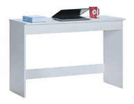 DeckUp Iris Engineered Wood Study & Computer Table and Office Desk (White, Matte Finish)