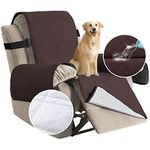 H.VERSAILTEX 100% Water Proof Oversized Recliner Chair Covers Furniture Cover Non Slip Backing Keep Stay in Place Furniture Covers for Recliner (Oversized Recliner: Brown) - 91 inch x 84 inch