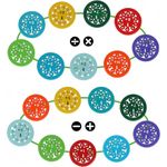 18Pcs Math Facts Fidget Spinners,Add Subtract Multiplication Division Maths Games,Learning Add Subtract Multiplication Division Education Toys for Kids Home School Classroom Learning Educational Prize