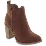 MIA Womens Erik Leather Casual Ankle Boots Tan 8 Medium (B,M)