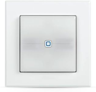 Homematic IP Smart Home Switch Actuator for Brand Switches - with Signal Light, Two Illuminated Buttons, Controls Devices and Lights via App, Alexa & Google Assistant, Energy Saving, 152020A0