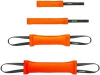 Viper Heavy Duty French Linen Dog Bite Tug Toy - K9 Trainer, Tough and Durable for Dogs Shutzhund IPO K-9 - Orange - 16in L x 2.5in W