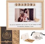 Bower Barn Grandma Picture Frame 6x4 Birthday Gifts for Grandma from GrandDaughter or Grandson, Grandma Gifts, Lovely Presents for Grandmother, This Photo frame and Keychain Set is a Great Gift